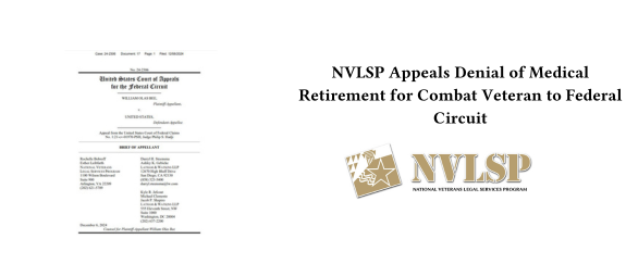 image for NVLSP Appeals Denial for Combat Veteran 