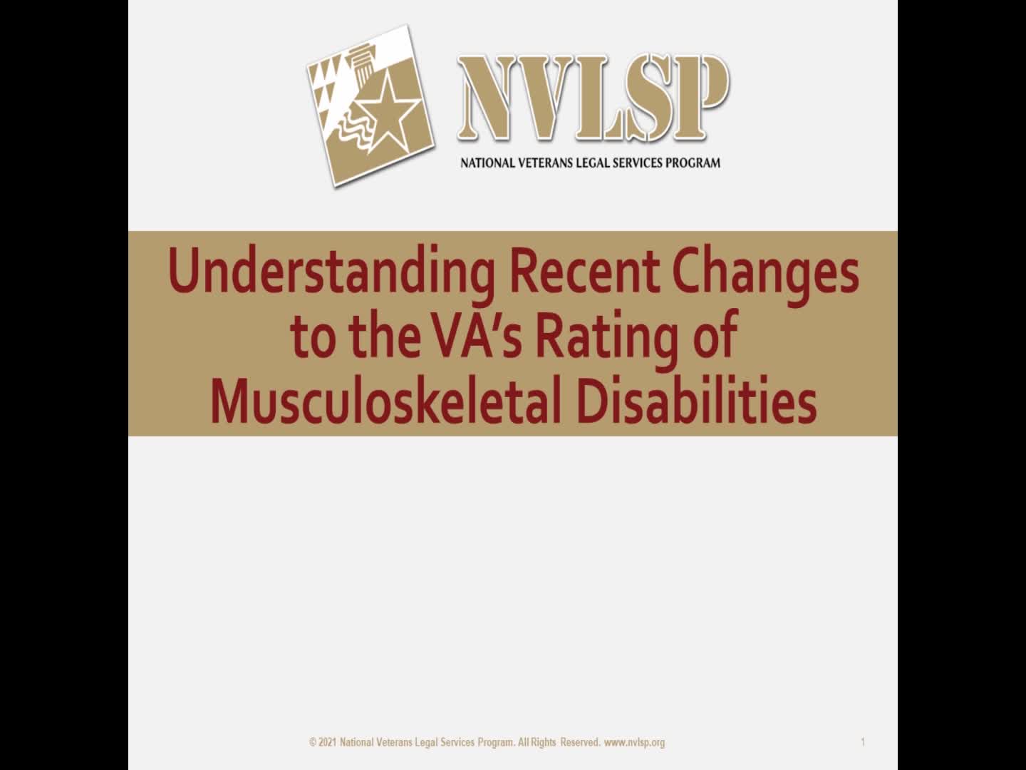 Understanding Recent Changes to the VA’s Rating of Musculoskeletal Disabilities (VSO)