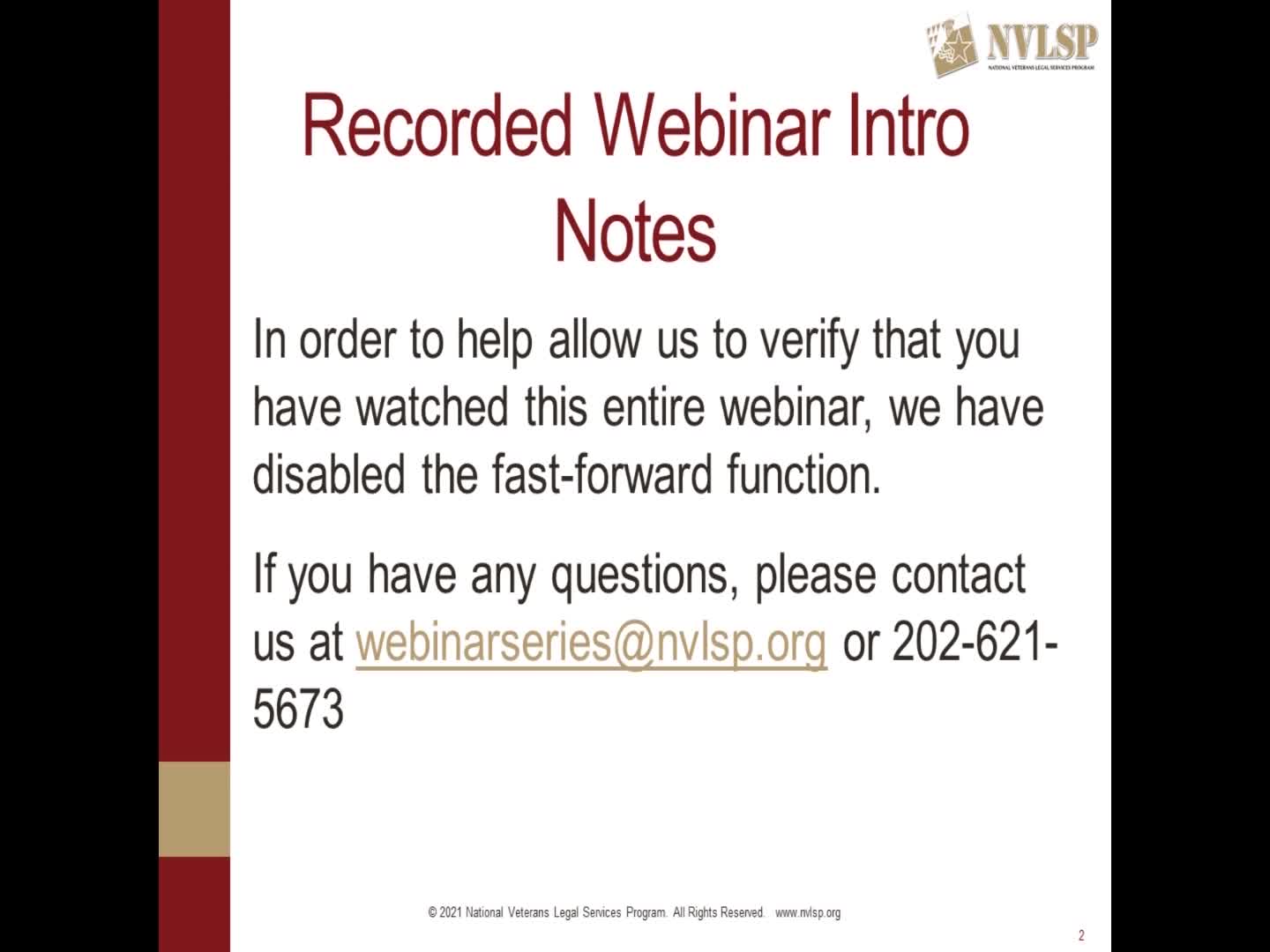Ethics for Veterans Advocates – Expect the Unexpected (VSO)