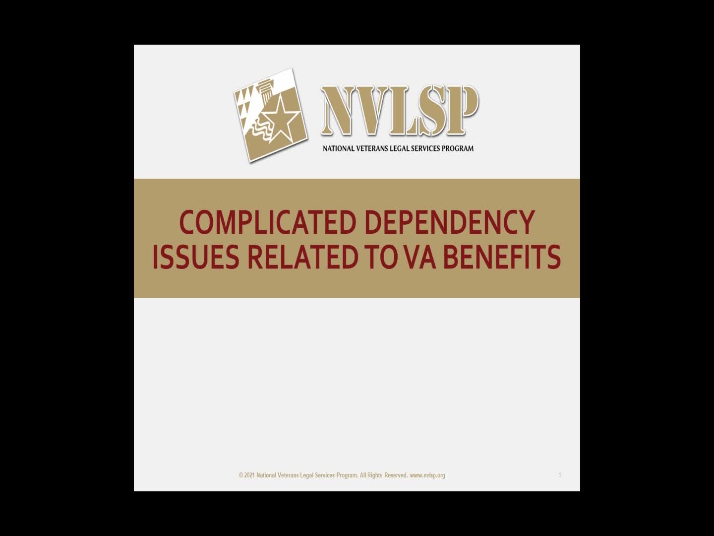 Complicated Dependency Issues Related to VA Benefits (VSO)